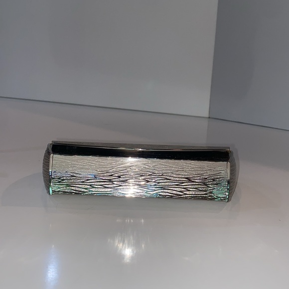 Vintage Poeter / Romo Italy silver metal textured hard shell clutch purse - Picture 7 of 16